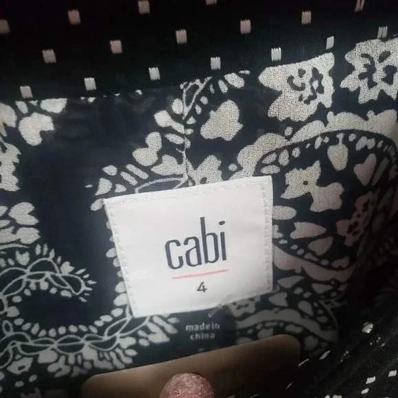 CAbi #5156 Polka Dot Blazer Jacket Size 4 - Picture 4 of 5